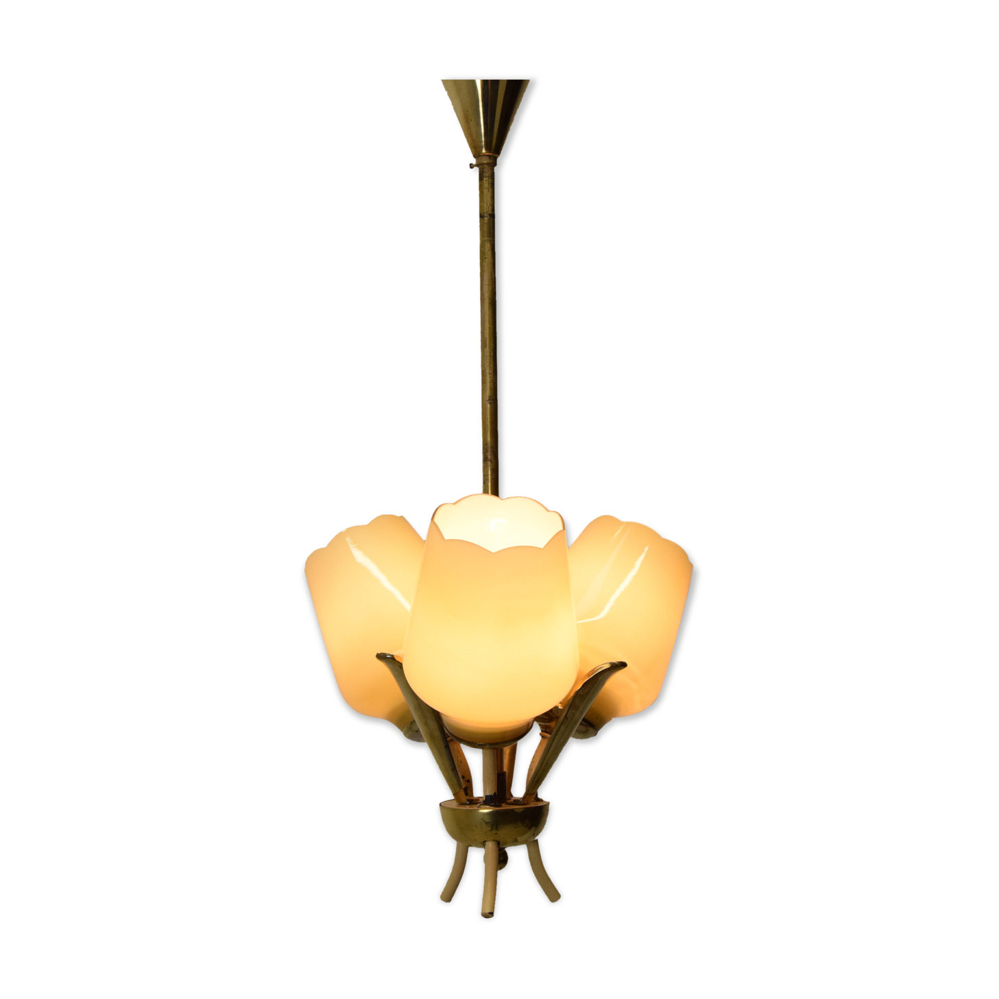 Mid-century Chandelier,Czechoslovakia,1960
