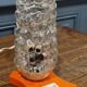Pair of psychedelic Hawill table lamps, vintage, 70s.