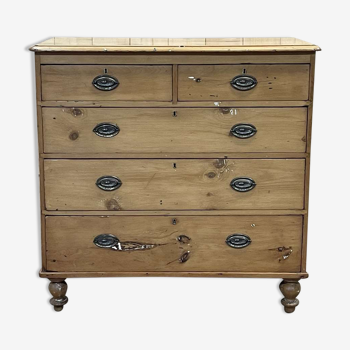 Chest of drawers in fir late nineteenth century