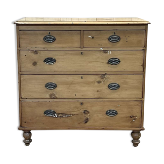 Chest of drawers in fir late nineteenth century