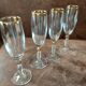 Lot de 4 flûtes champagne cristal