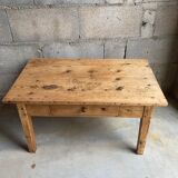 Rustic wooden coffee table