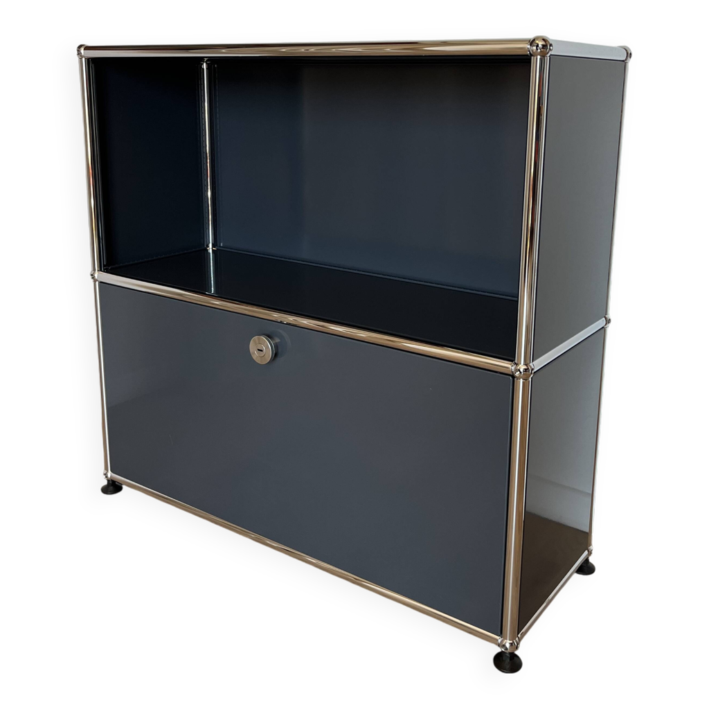 Commode USM Haller en Gris Anthracite | Selency