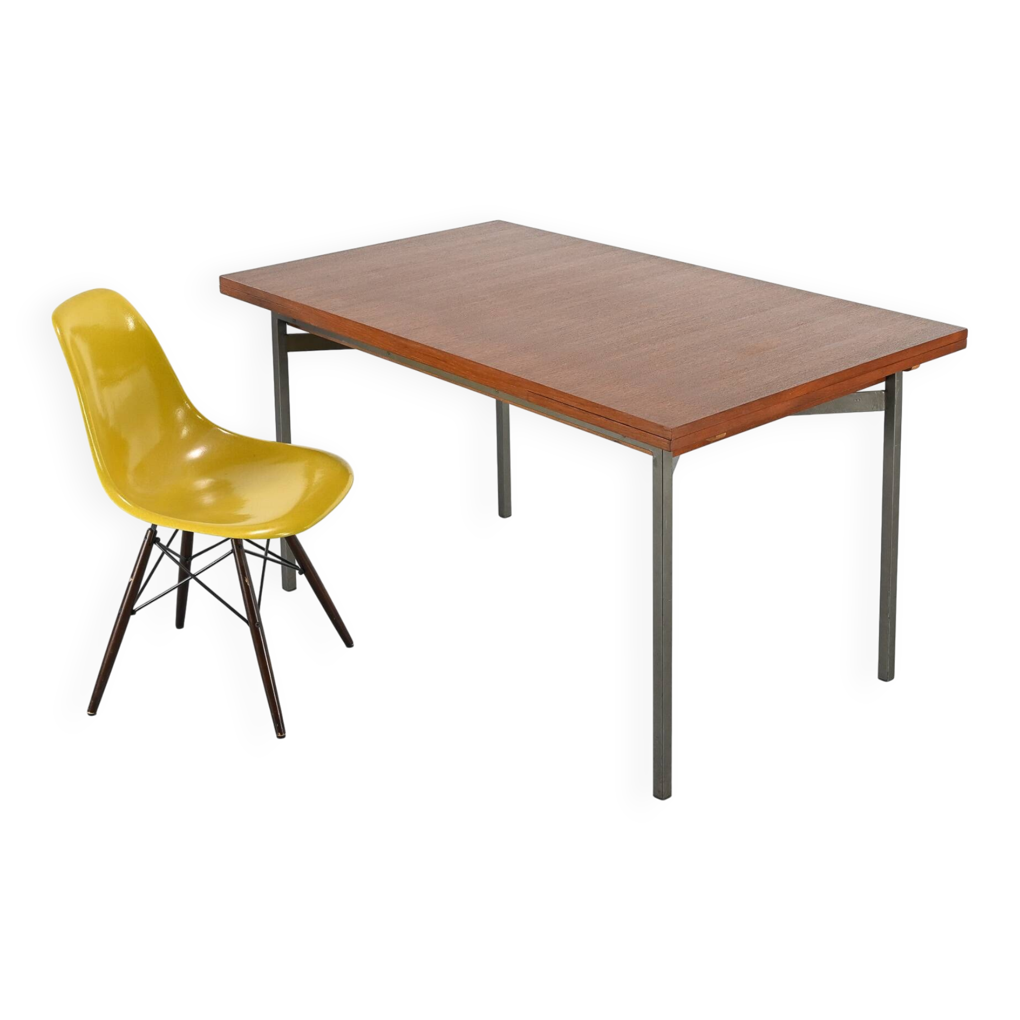 Vintage teak dining table. France, 1960s.