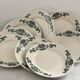 8 flat plates, service Lutetia - Longchamp, Terre de fer