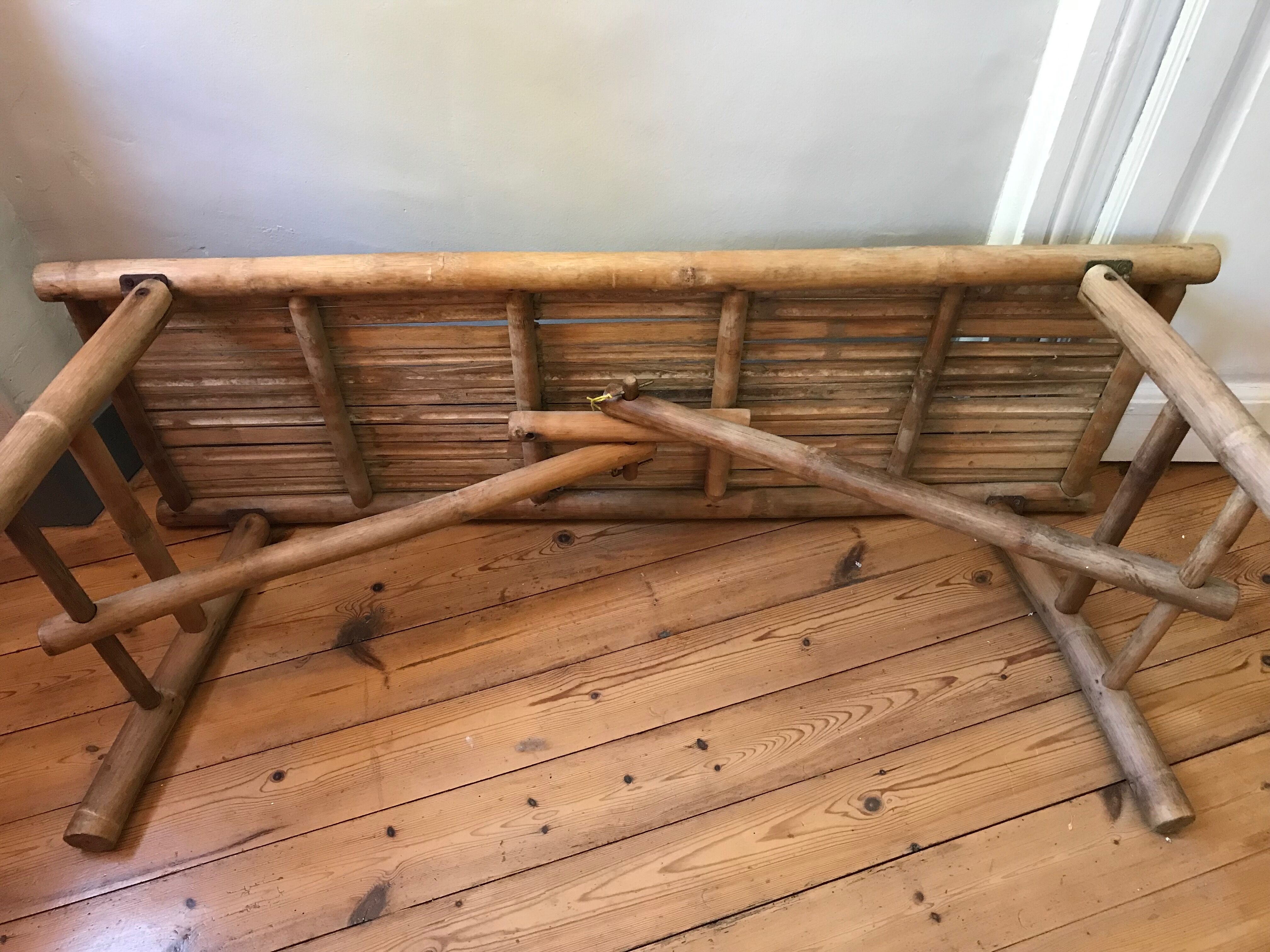 Bamboo bench