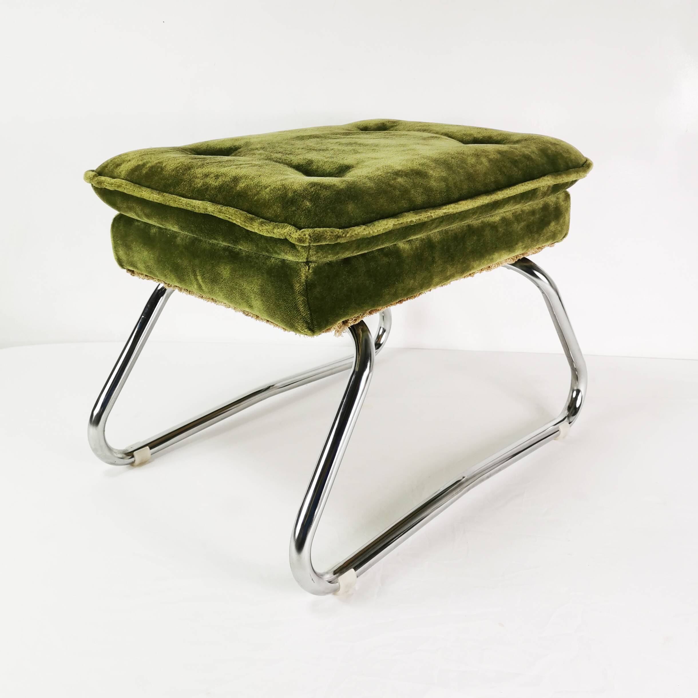 Art Deco folding pouf, Germany, 1970s