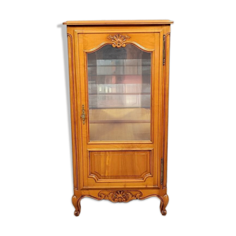 Vitrine Provencale style Louis XV en merisier époque XXeme