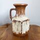 Vase brun-beige Scheurich 497-18, fat lava vintage, poterie d’art ouest-allemande (WGP)