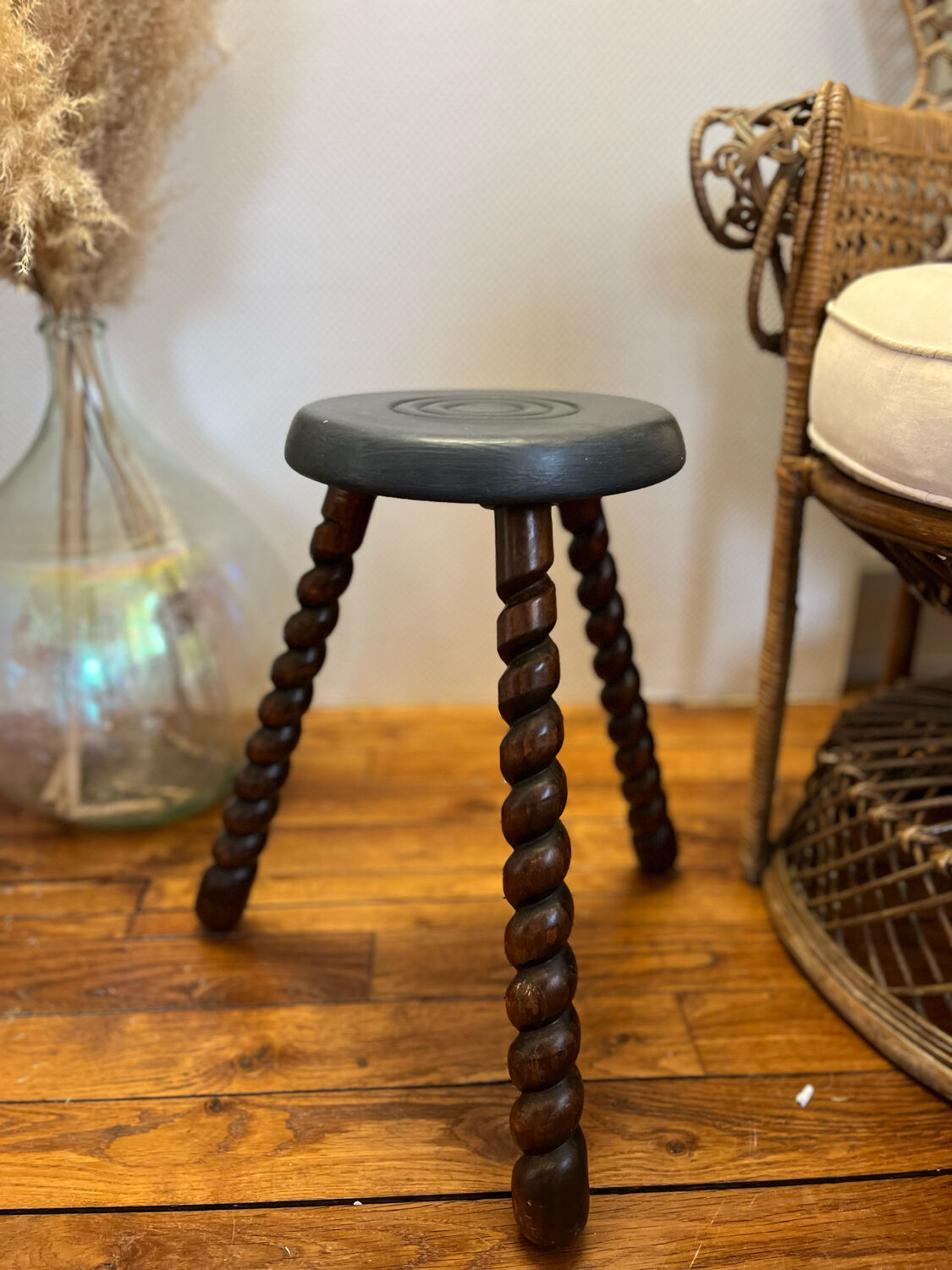 Vintage tripod stool