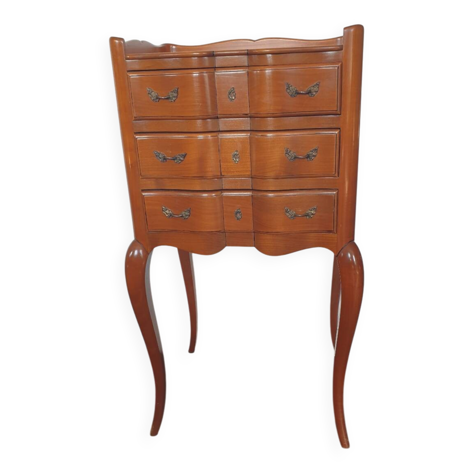 Chevet 3 tiroirs style louis xv