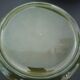 6 old plates with fondue / raw vegetables
