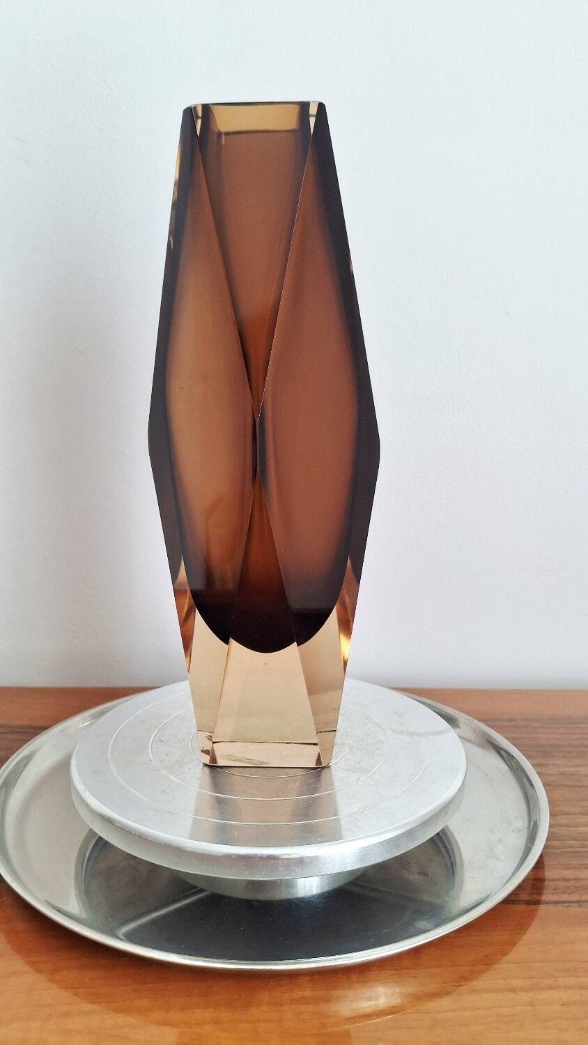 Sommerso Vase 1960s, atttibuted to Flavio Poli