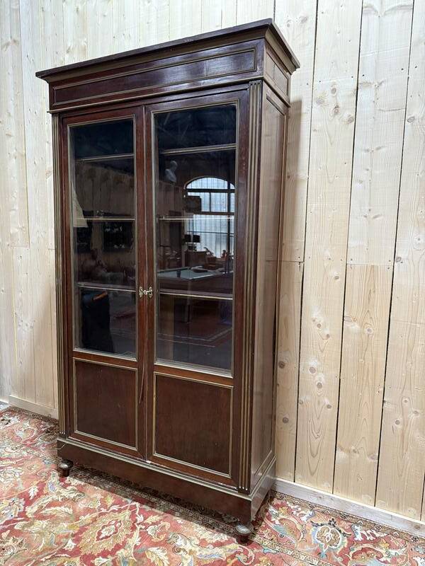 Library - Louis XVI style display case from the Napoleon III period