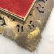 Vintage wall mirror t brass frame, italy, 1950 s
