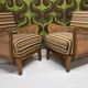 Art Deco armchair pair 1950