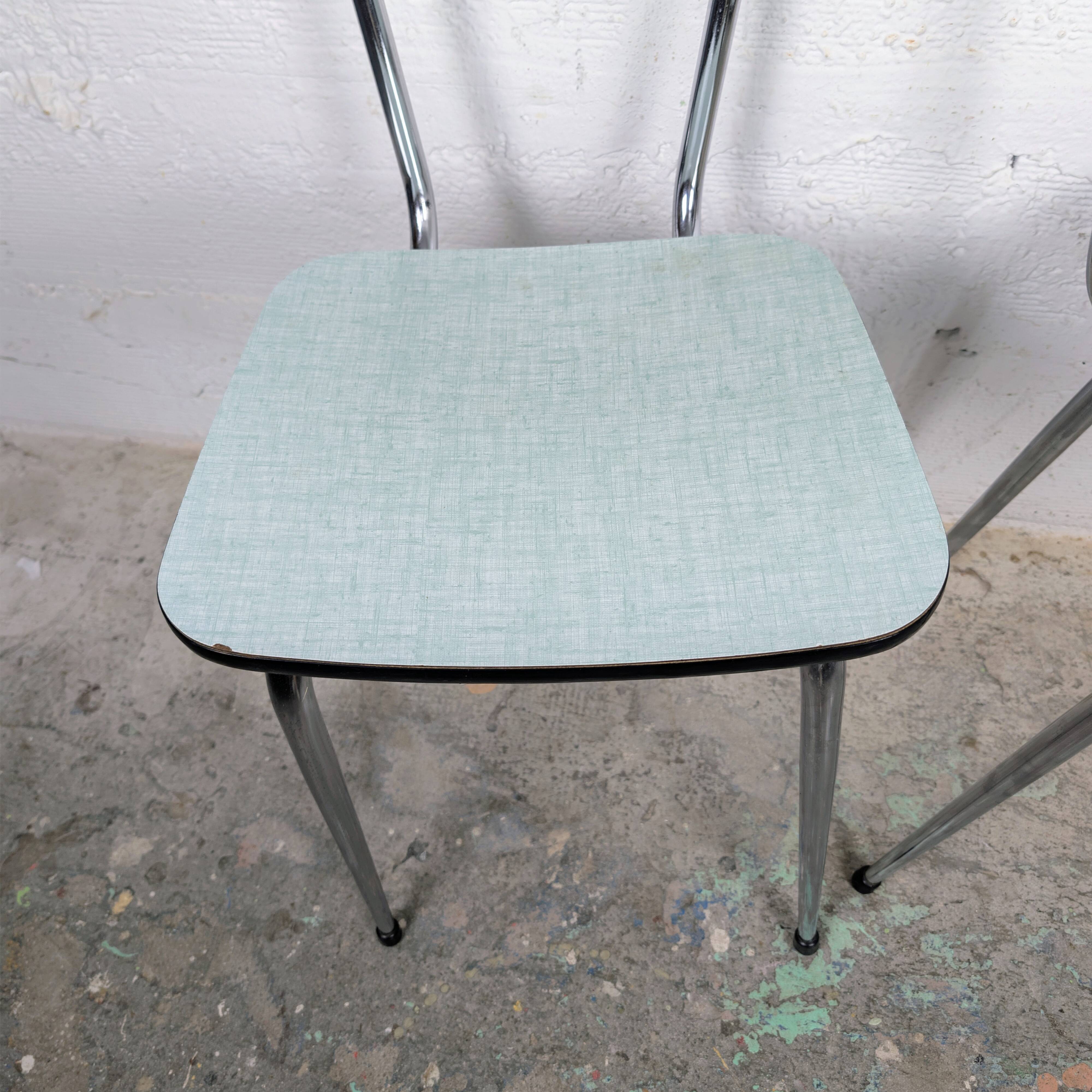 Pair of formica chairs