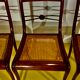 4 chaises style directoire en acajou massif