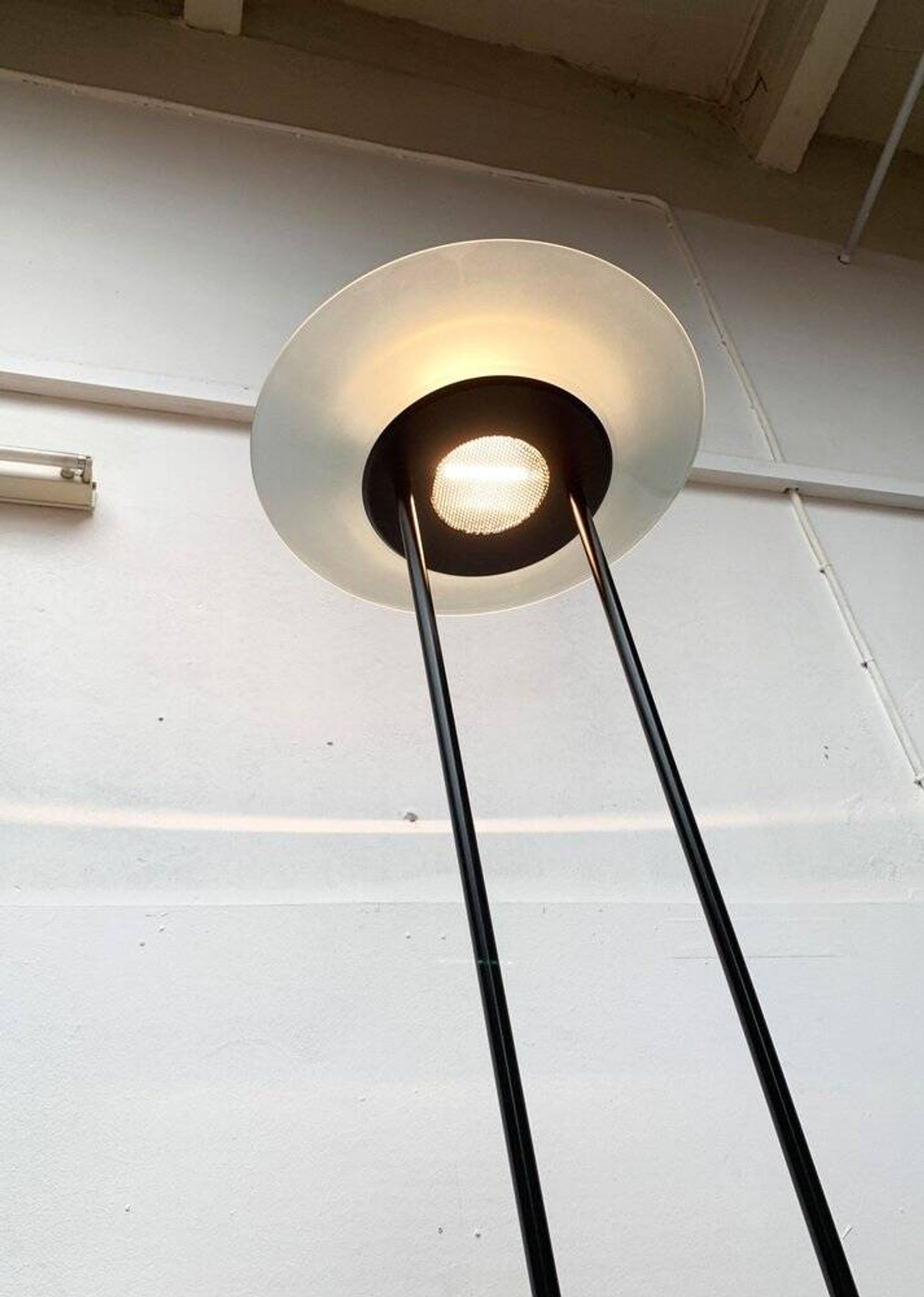 Lampe sur pied italienne vintage, années 1980
