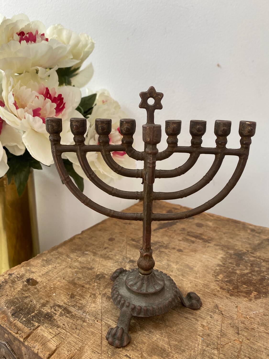 Five Branch Menorah Candle Holder
