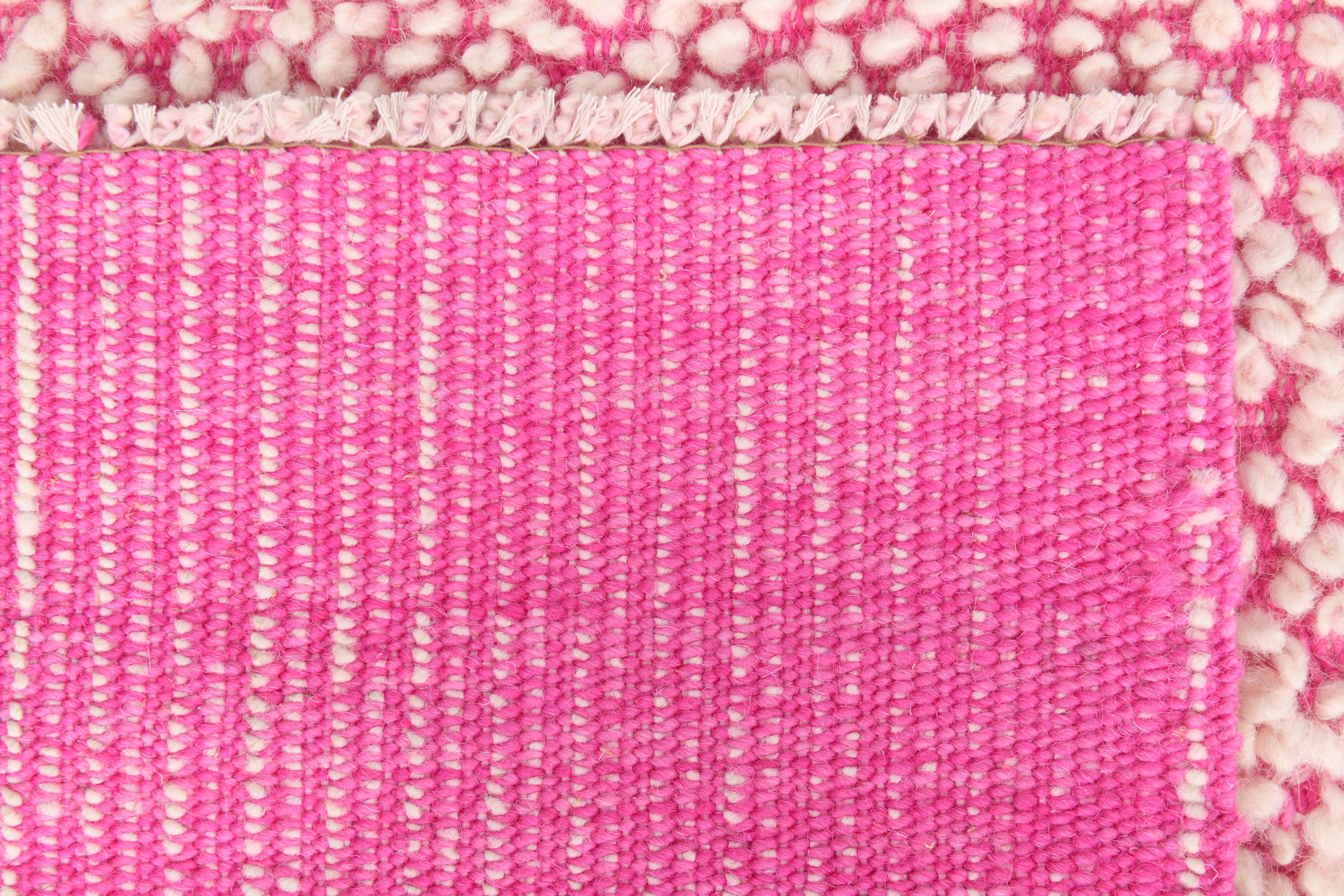 8x10 Pink & Beige Vintage Kilim Rug, 249x300Cm