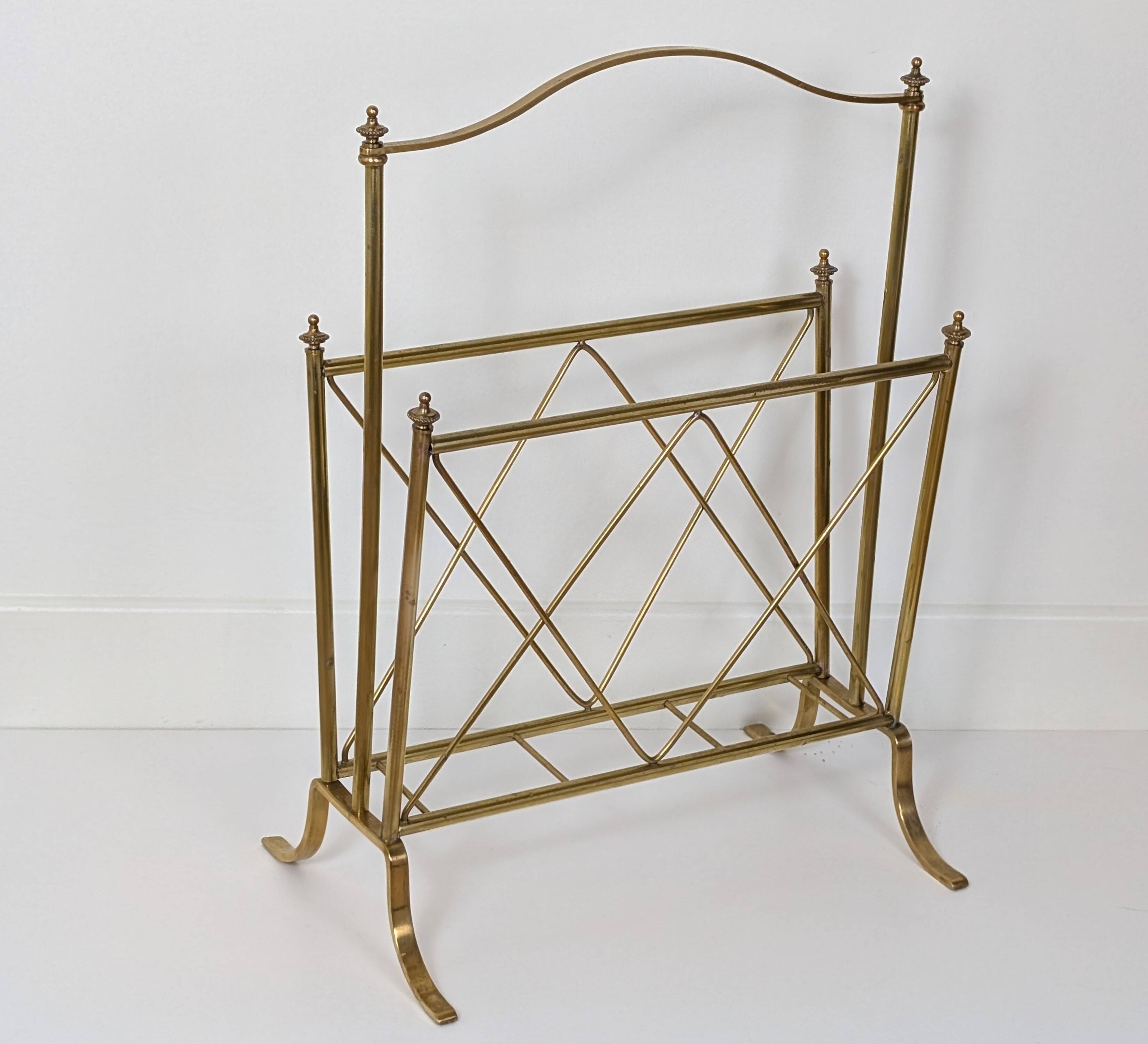 Brass magazine rack