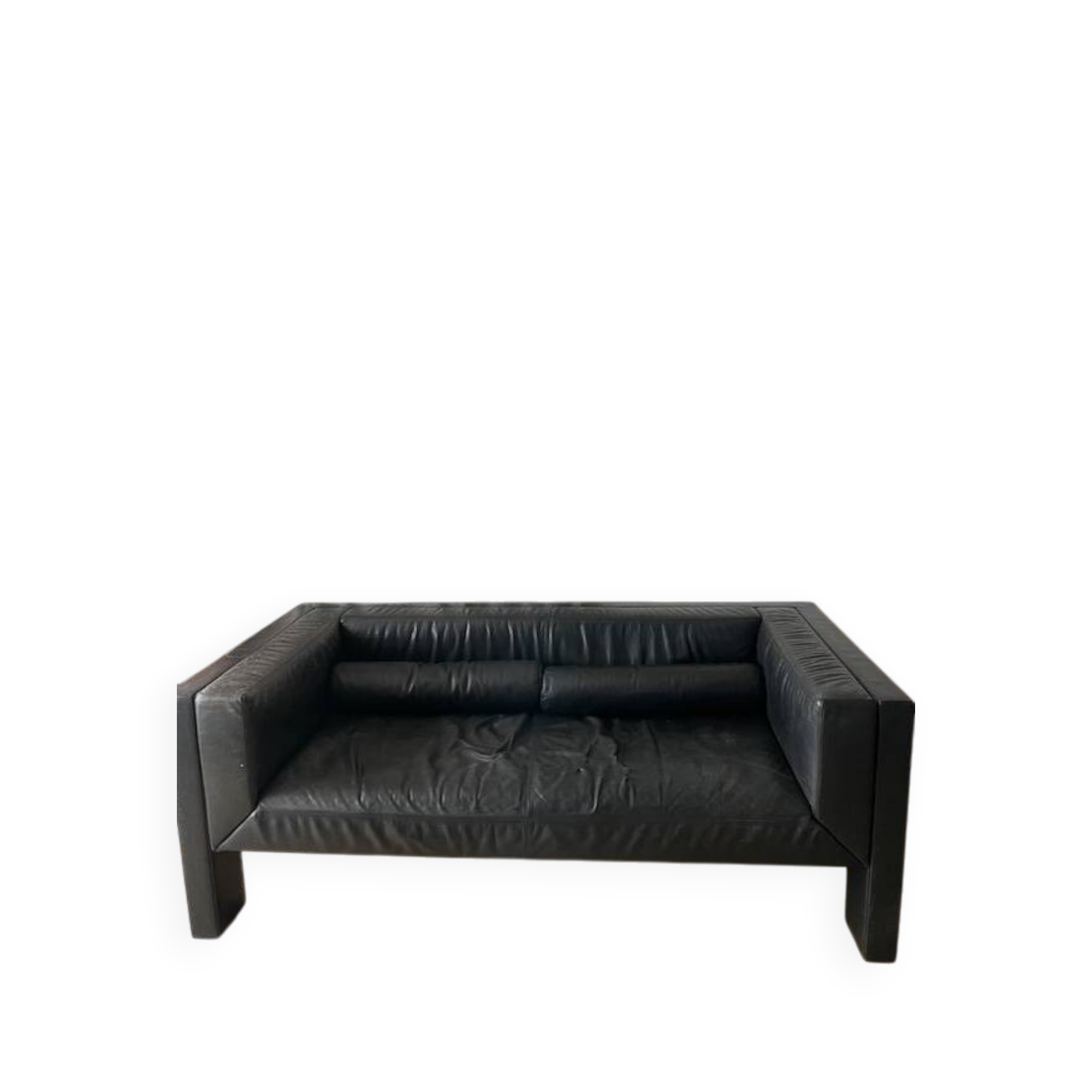 Black leather sofa series DS-4000 by Paolo Piva - model 4251/23