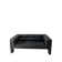 Black leather sofa series DS-4000 by Paolo Piva - model 4251/23