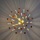 Amber waterfall chandelier made of Murano glass