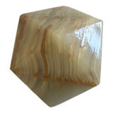 Presse papier en marbre d'onyx vintage