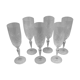 6 Baccarat crystal flutes made in france