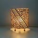Lamp in rattan wicker and wood late XIXth