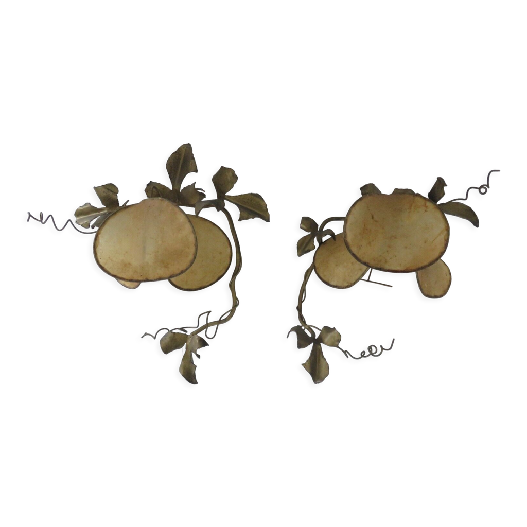 Broche Vintage Feuille De Vigne En Métal Doré Texturé - Occasion, Accessoire Mode Rétro, Référence L150