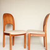 Danish dining chairs teak wood chair for dining room Scandinavian design mid century modern teak wood chairs
