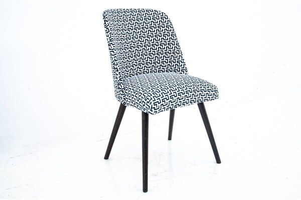 Chaise coquille Saint-Jacques, Pologne, années 1960. Après rénovation.
