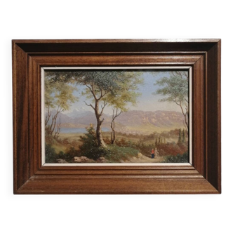 Alpine landscape painting