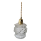 Vintage molded glass pendant light
