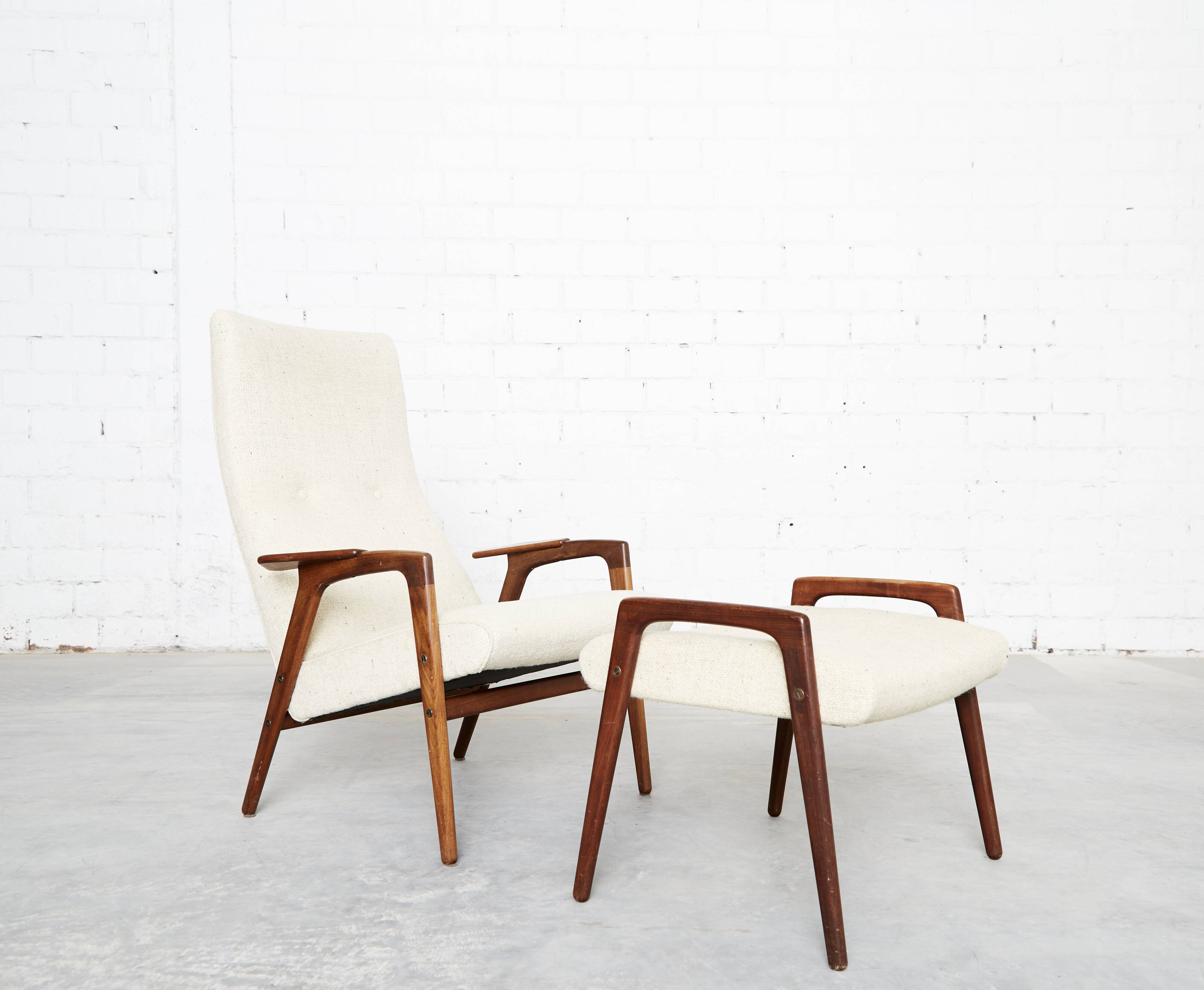 Yungve Ekström 'Ruster' Lounge Chair & Ottoman for Pastoe