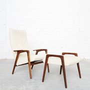 Yungve Ekström 'Ruster' Lounge Chair & Ottoman for Pastoe