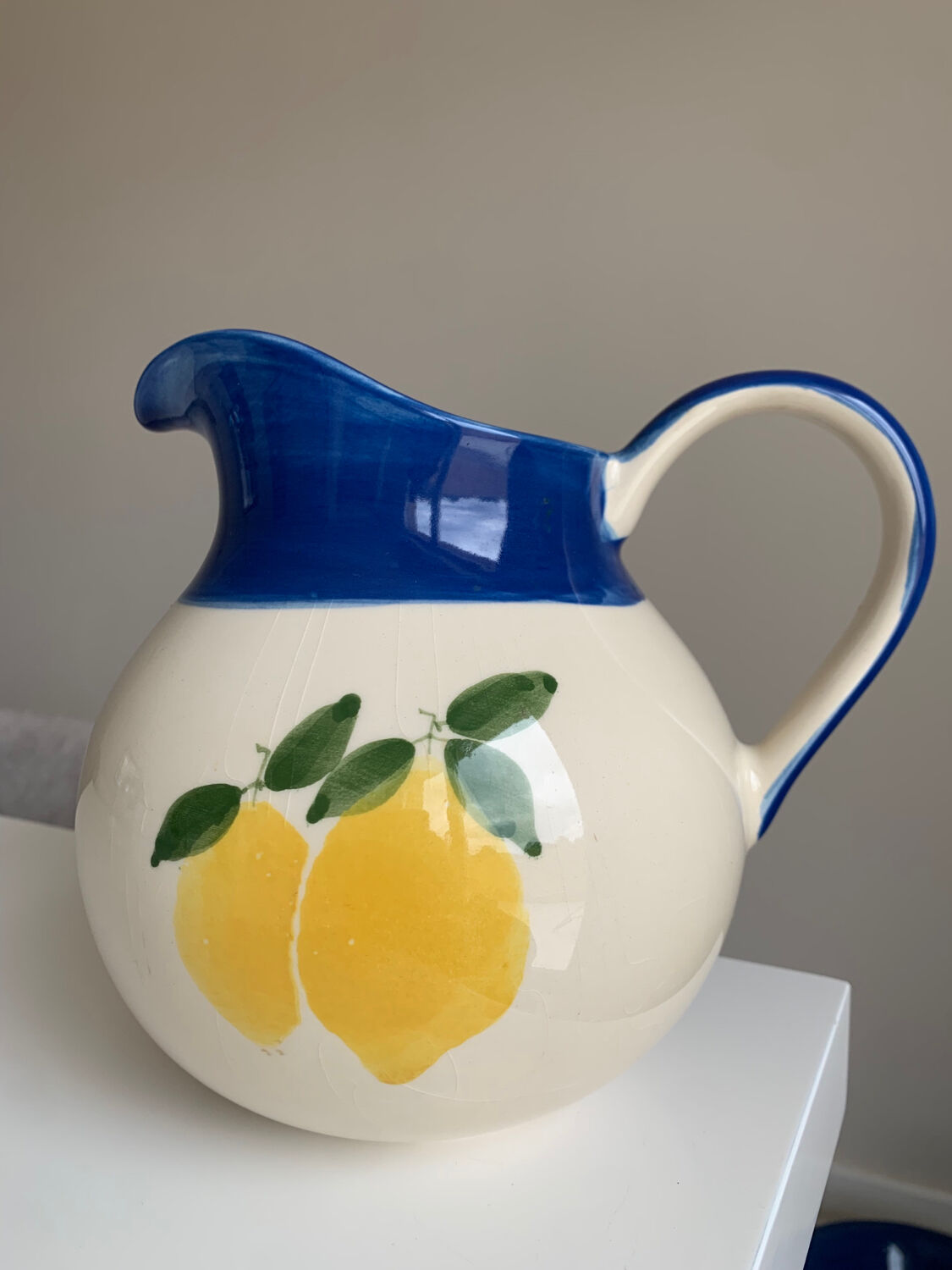 Pichet et saladier citron