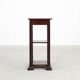 Art Deco dark oak pedestal, Belgium 1920s