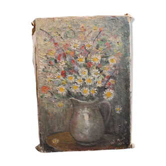 Flower oil painting