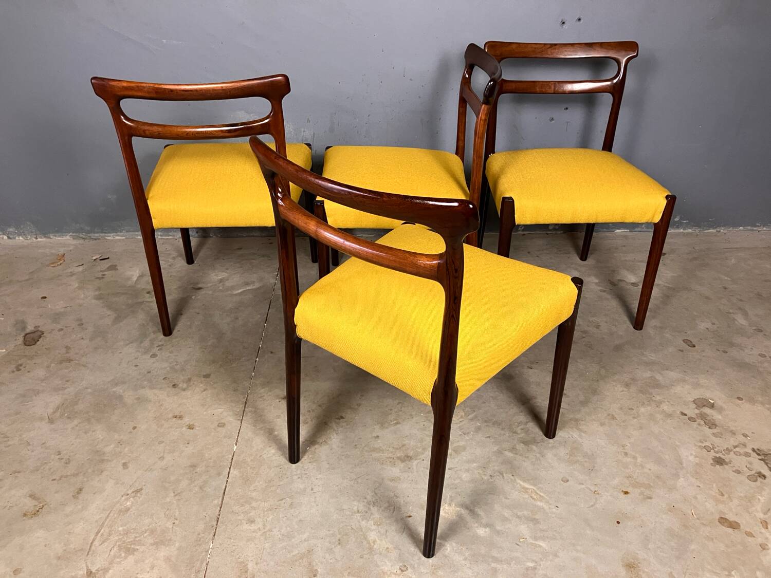 Rosewood chairs newly upholstered Mid Century Vintage
