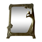 Small brass mirror - Art Deco style