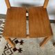 Pair of straw and elm chairs