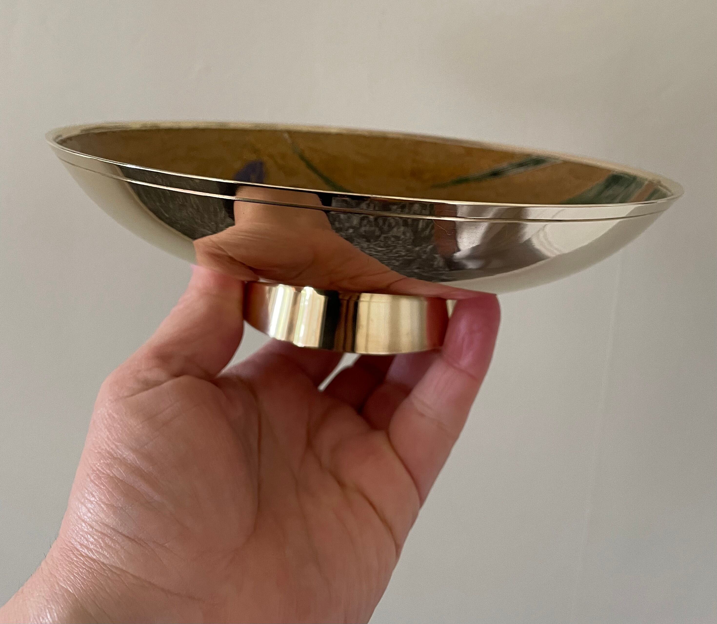 Cloisonné enamel dish 70s