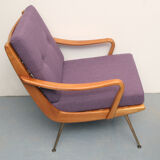 Fauteuil violet 1950