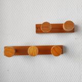 Vintage 70s pine coat hooks – Perriand Les Arcs style