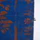 Antique wooden chest painted blue – folk art – Central Europe around 1900