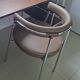 Jubo AM.PM office chair — Chrome & brown leather (As new condition)